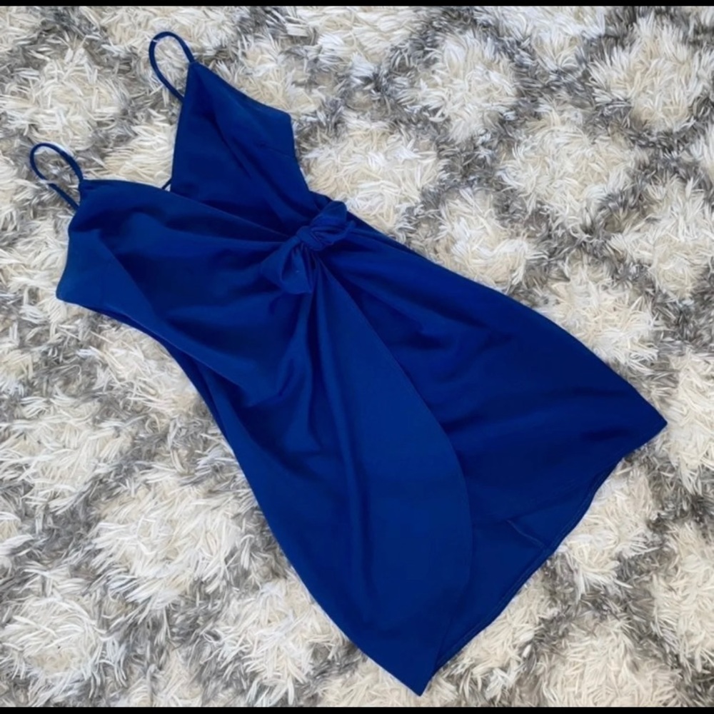 Blue Warp Dress